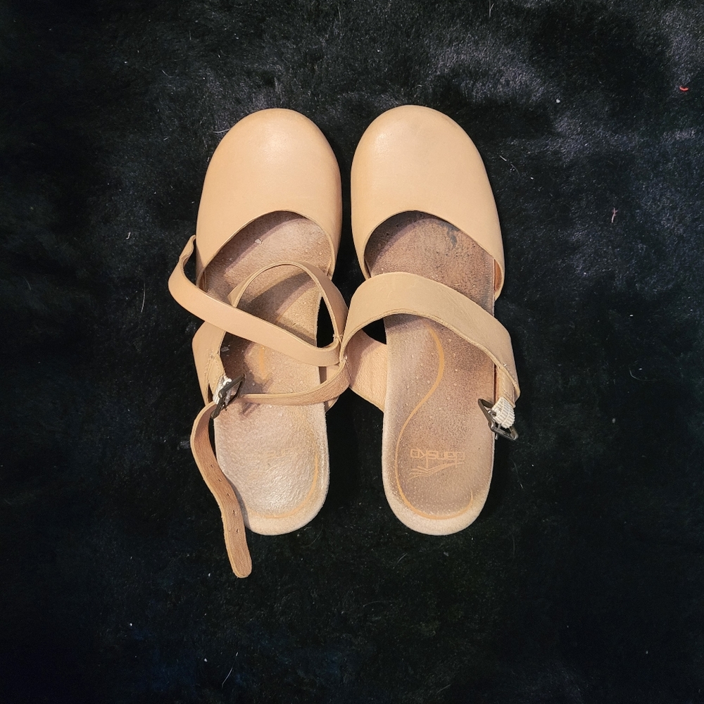 Dansko Thea Beige Clogs